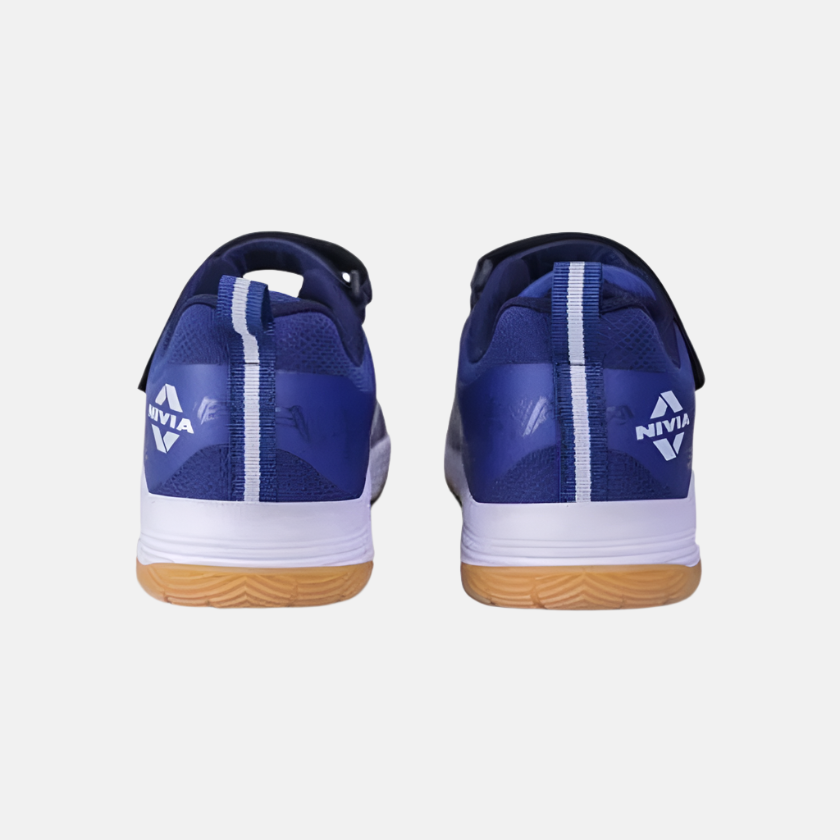 Nivia HY-COURT KIDS 2.0 Badminton Shoes -Navy Blue