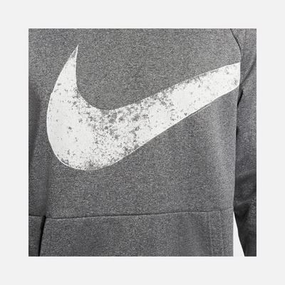 Nike Therma-FIT Pullover Fitness Men's Hoodie Jacket -Black/Heather/Black/White