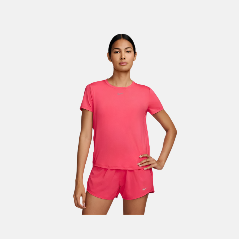 Nike Women's Nike Dri-Fit One Classic T-Shirt -Aster Pink/Black