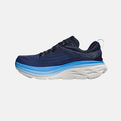 Hoka Bondi 8 Wide Men's Running Shoes -Outer Space Blue/All Aboard