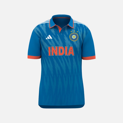 Adidas India Cricket Odi Official Replica Men's Jersey -Bright Blue