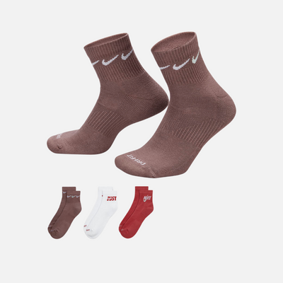 Nike Everyday Plus Cushioned Training Ankle Socks (3 Pairs) - Multi-Color