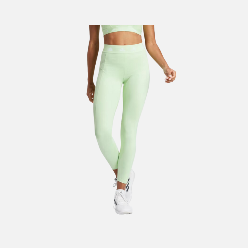 Adidas Techfit Printed 7/8 Women's Training Leggings -Semi Green Spark