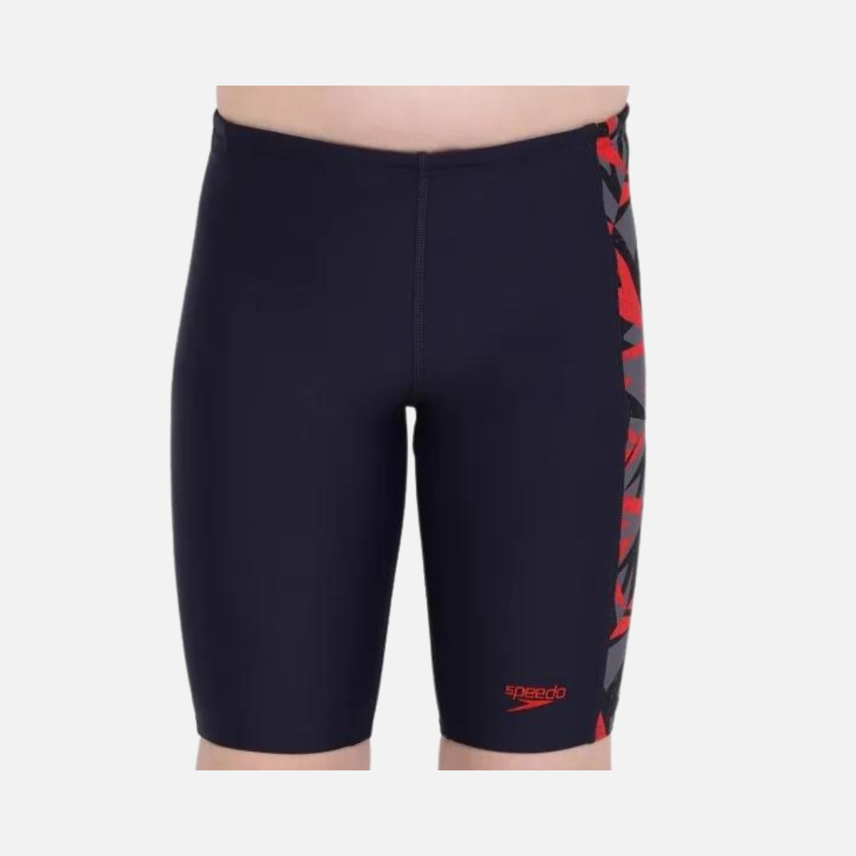 Speedo Sports Logo Panel Jammer -True Navy/Fed Red/Dove Grey