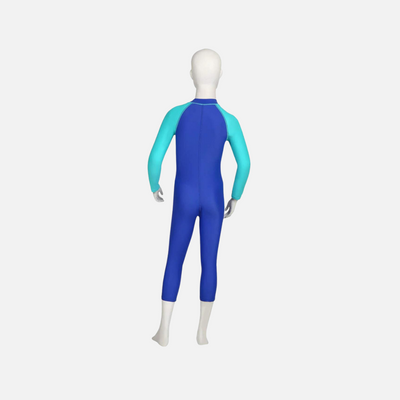 Speedo Color Block All In 1 Kids Boy Swim Suit -Chroma Blue/Aqua Splash