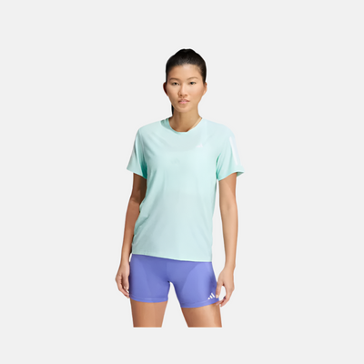 Adidas Own the Run Women's Running T-shirt -Semi Flash Aqua