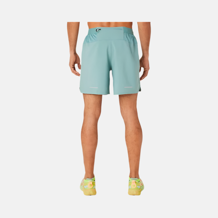 Asics Road 2in1 7inch Men's Running Shorts - Celadon/Light Celadon