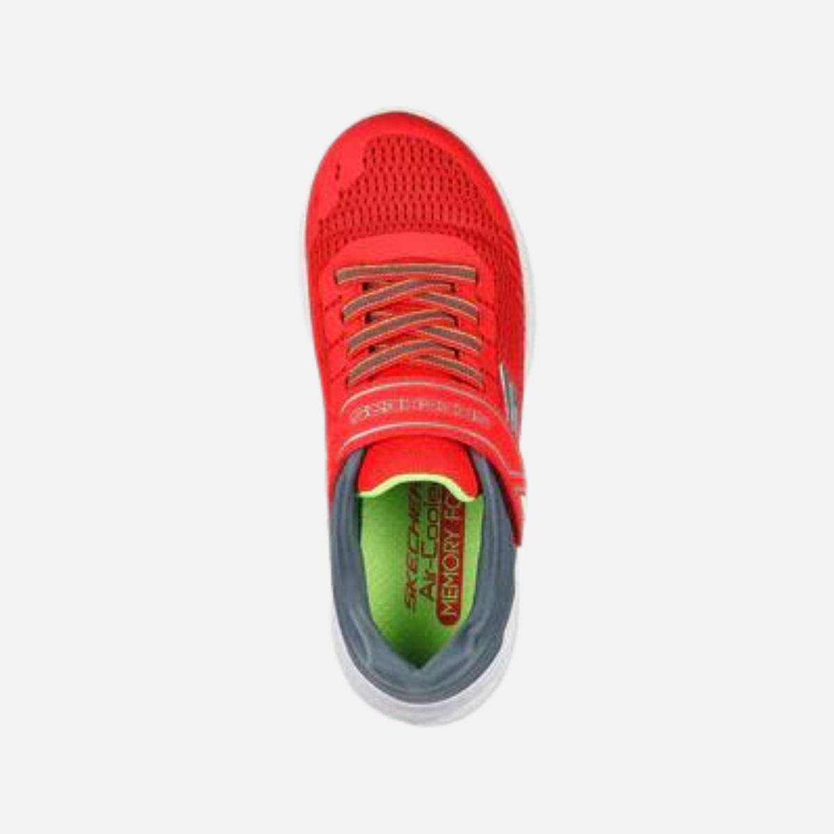 Skechers Razor Flex Kid's Shoes (4-9 Year)- Charcoal/red