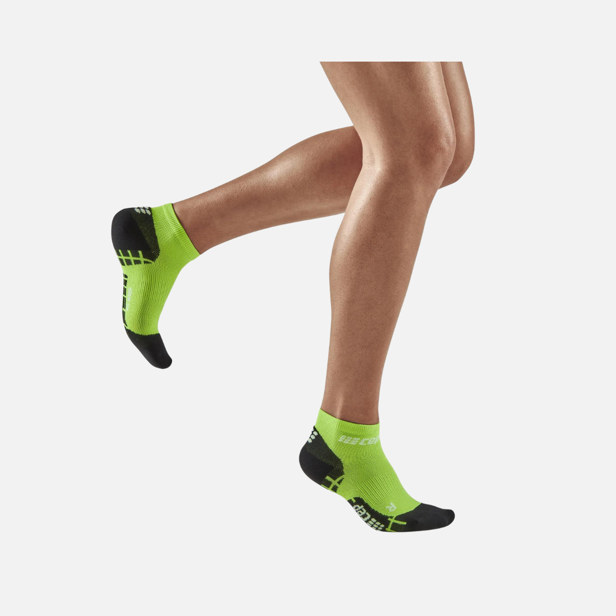 Cep Ultralight Compression Low-Cut Women's Socks -Green/Black