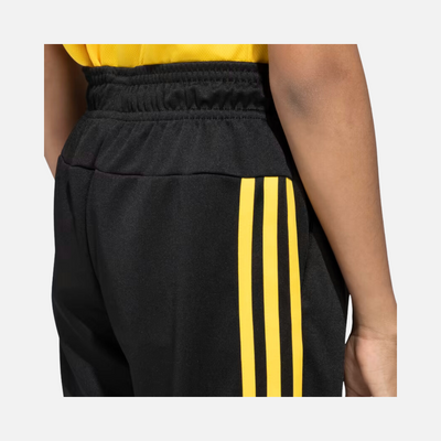 Adidas Boy TI 3 Stripes Printed Kids Pant (8-16 Year) -Black/Bold Gold