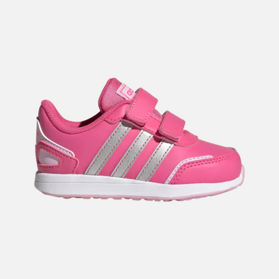 Adidas VS Switch 3 Lifestyle Running Hook and Loop Straps Kids Unisex Shoes (0 -3 year) -Pulse Magenta/Silver Metallic/Orchid Fusion