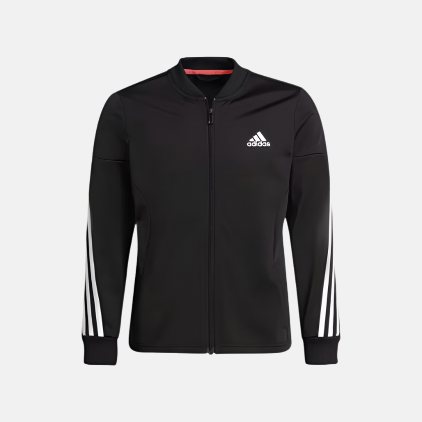 Adidas Kids AEROREADY 3-Stripes Polyester Track Suit (7-15 Years) -Black/White