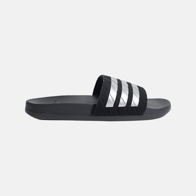 Adidas Acteve Comfort On Unisex Slide -Core Black/Silver Metallic