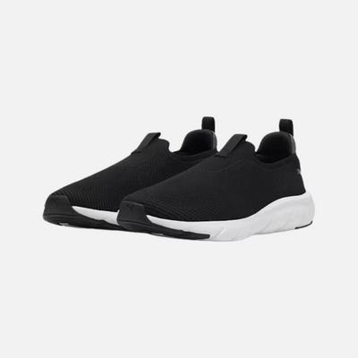 Puma Softride Flex Knit Men's Slip-On Shoes -Black/Cool Dark Gray