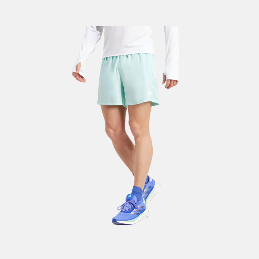 Adidas Own The Run Men's Running Shorts -Semi Flash Aqua