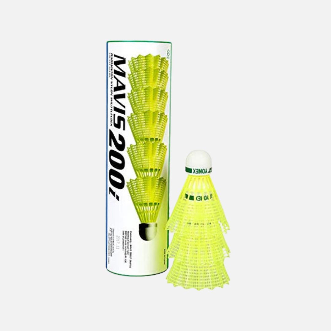 Yonex Mavis 200i Nylon Shuttle Cock, Yellow - 1 Can