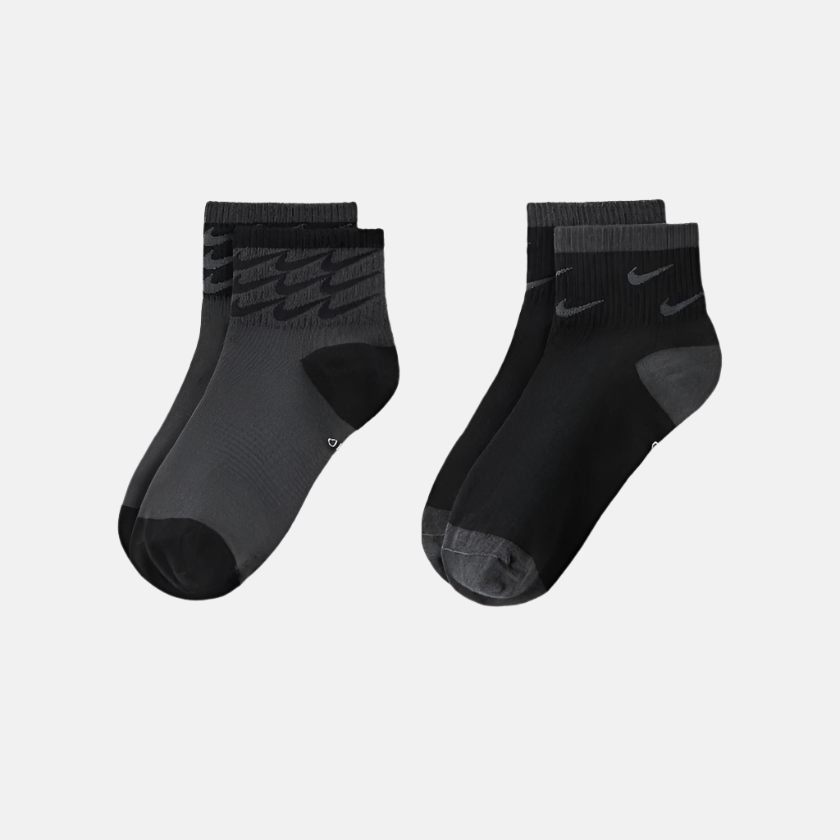 Nike Everyday Essentials Ankle Socks (2 Pairs) -Multi-Colour – Gambol
