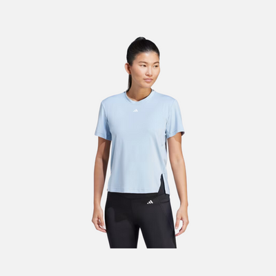 Adidas Versatile Women's Training T-shirt -Wonder Blue/White