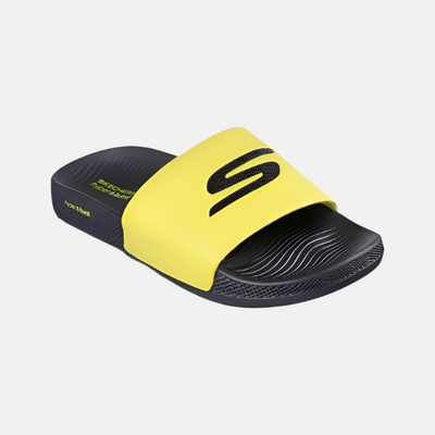 Skechers Hyper-Slide -Deriver Men's Slide -Yellow/Black