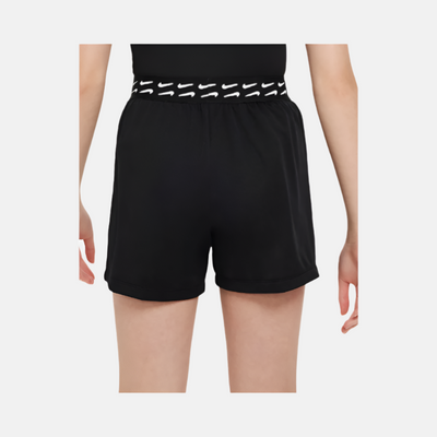 Nike Trophy Older Kid's Girl Dri-FIT Training Shorts -Black/White