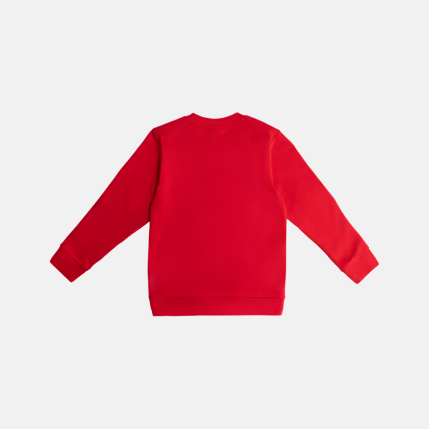 Adidas B 3Stripes Kids Girl Sweat shirt (5-16 Years) -Better Scarlet