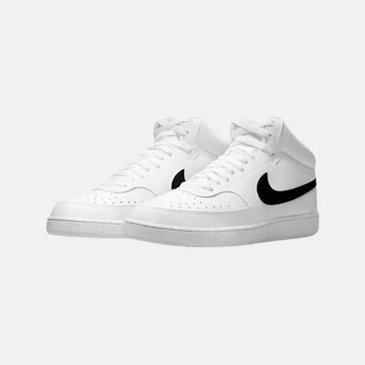 Nike Court Vision Mid Next Nature Men's Basketball Shoes -White/White/Black