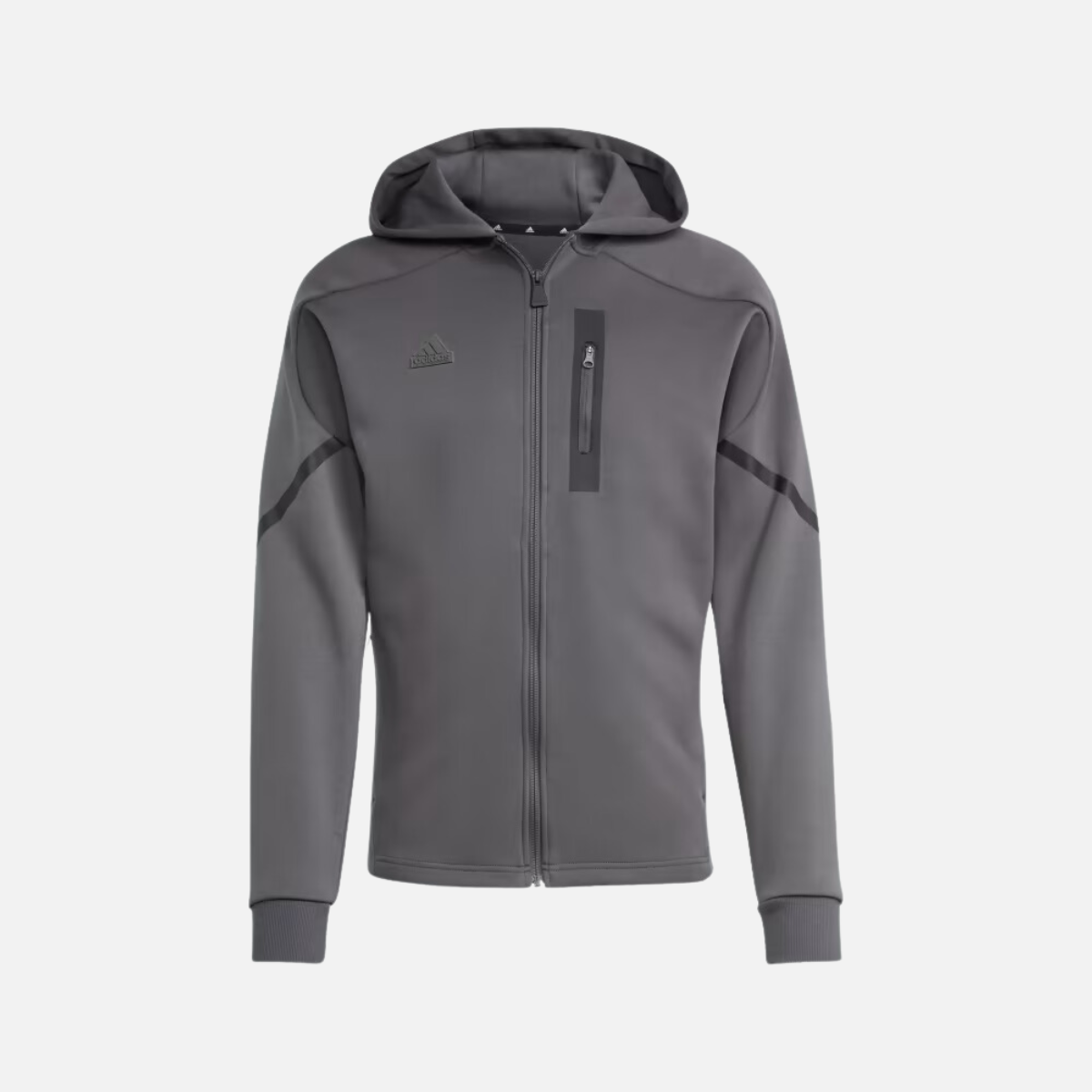 Adidas Designed Men's Full Zip Hoodie -Grey Six – Gambol