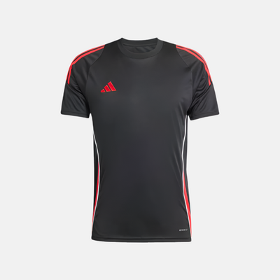 Adidas Tiro 24 Men's Football Jersey - Black / Pure Ruby