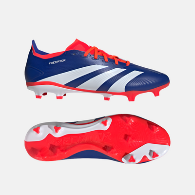 Adidas Predator League Firm Ground Men's Football Shoes -Lucid Blue/Cloud White/Solar Red