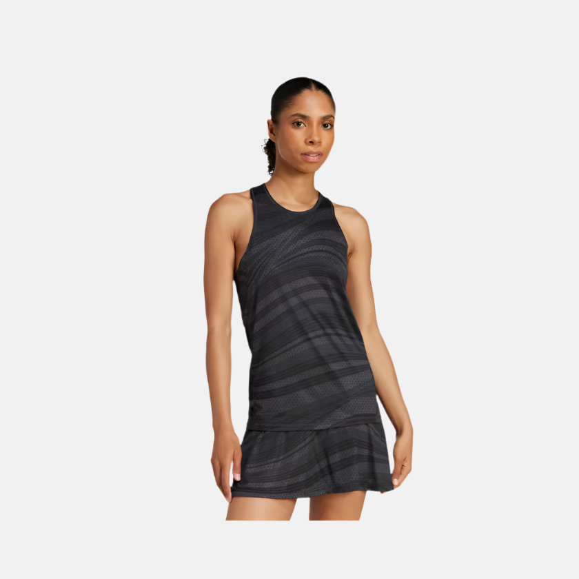 Adidas Club Tennis Climacool Graphic Women's Tennis Tank Top -Carbon