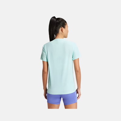 Adidas Own the Run Women's Running T-shirt -Semi Flash Aqua