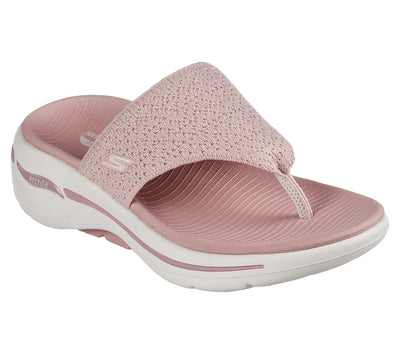 Skechers Go Walk Arch Fit Women's Lifestyle Slippers – Pink