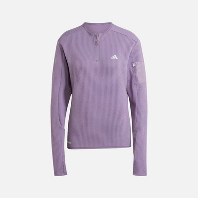 Adidas Ultimate Conquer Half Zip Women's Running Jacket -Shadow Violet
