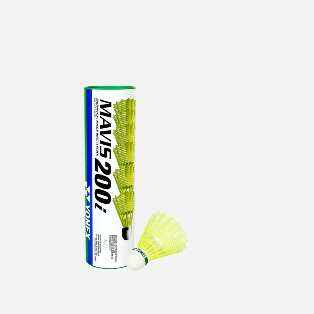 Yonex Mavis 200i Nylon Shuttle Cock, Yellow - 1 Can