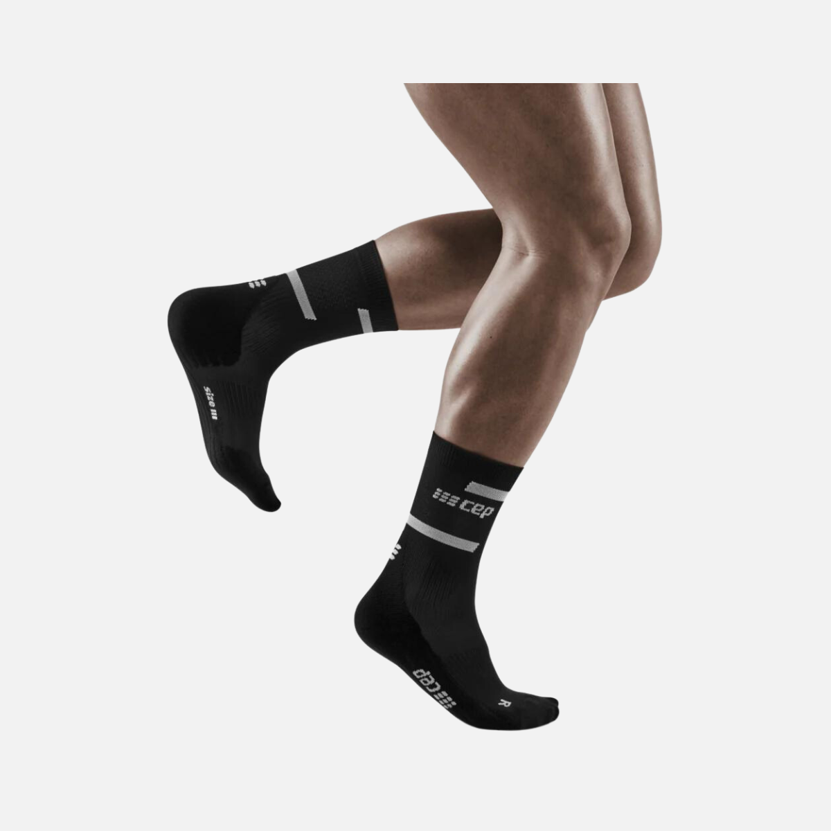 Cep The Run Compression 4.0 Mid Cut Men's Socks -Black