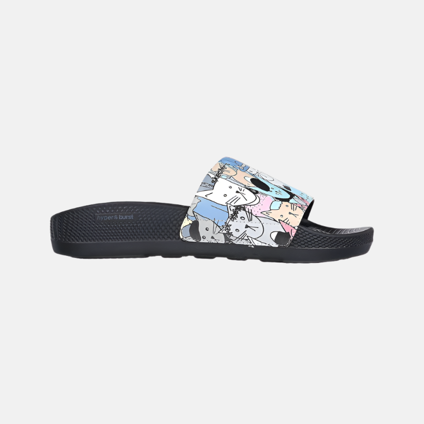 Skechers Hyper Slide -Pawsome Women's Lifestyle Slide -Black/Multi