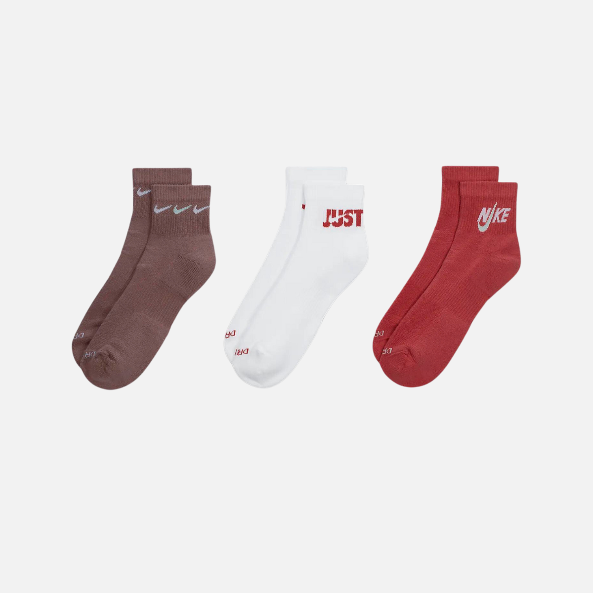 Nike Everyday Plus Cushioned Training Ankle Socks (3 Pairs) - Multi-Color