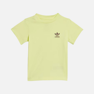 Adidas Shorts And T-shirt Kids Se-Pulse Yellow/Maroon