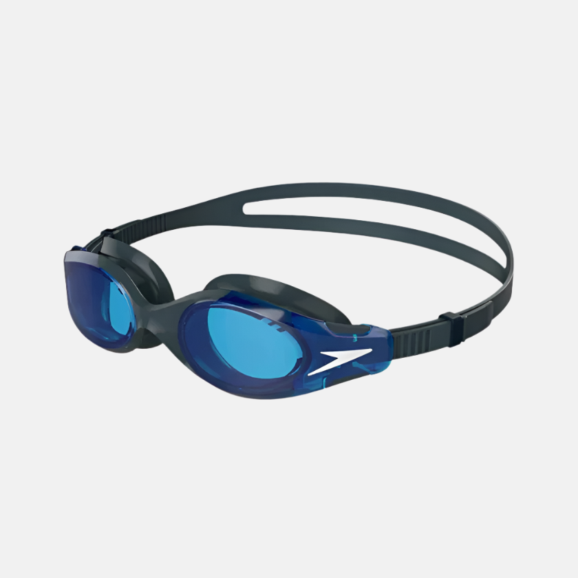 Speedo Hydrosity 2.0 Anti Fog Coated Lens Adult Unisex Swim Goggles -Black/Grey/Grey/Blue