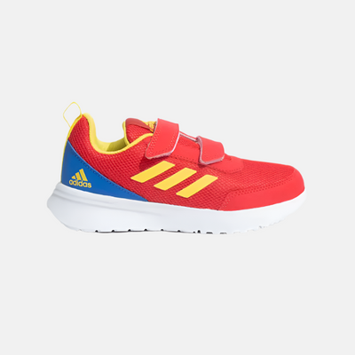 Adidas Kids Influenco Kids Unisex Shoes (4-16 Years) -Better Scarlet/Impact Yellow/Blue