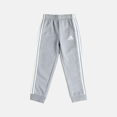 Adidas I 3 Stripes Hooden Full sleeve Kids Unisex Set (6-4Years) -Medium Grey Heather