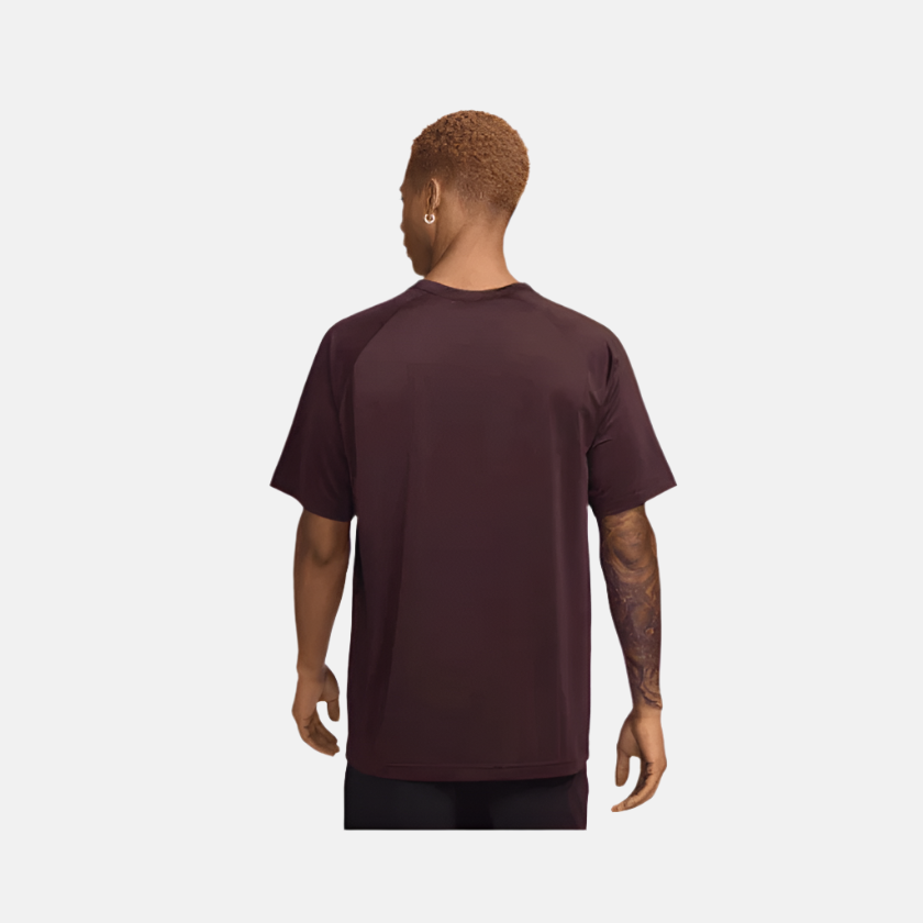 Nike Dri-Fit Ready Short-Sleeve Men's T-shirt -Burgundy Crush/Black