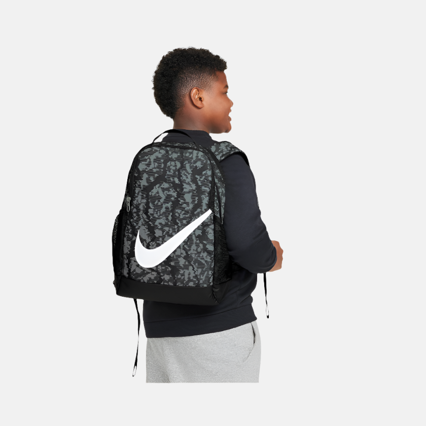 Nike Brasilia Kids Backpack (18L) -Black/Black/White – Gambol