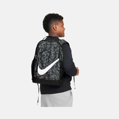 Nike Brasilia Kids Backpack (18L) -Black/Black/White