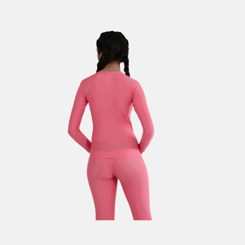 Speedo Recycled Endura Brite Long sleeve Girl's Suntop - Fandango Pink/True Navy