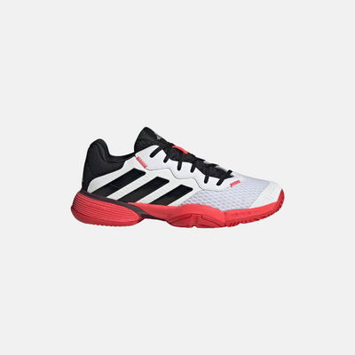 Adidas Kids’ Barricade Tennis Shoes Unisex - Cloud White/ Core Black/ Lucid Red