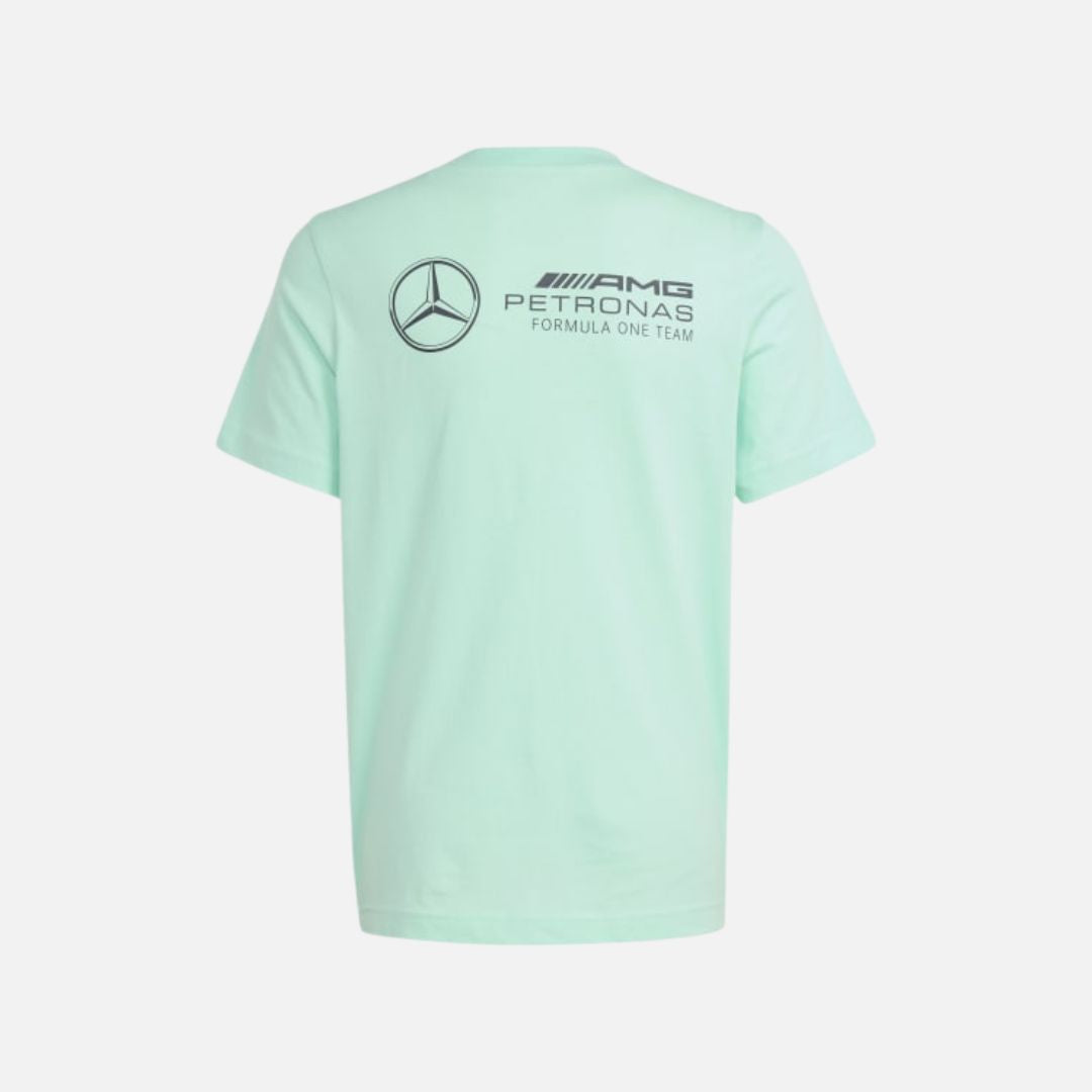ADIDAS KIDS MERCEDES - AMG PETRONAS FORMULA ONE TEAM PREMIUM WOVEN GRAPHIC TEE