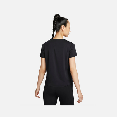 Nike One Classic Women's Dri-FIT Short-Sleeve Top -Black/Black