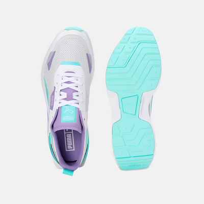 Puma Kosmo Rider V1 Women's Running Shoes -Feather Gray/Electric Peppermint/Lavender Alert