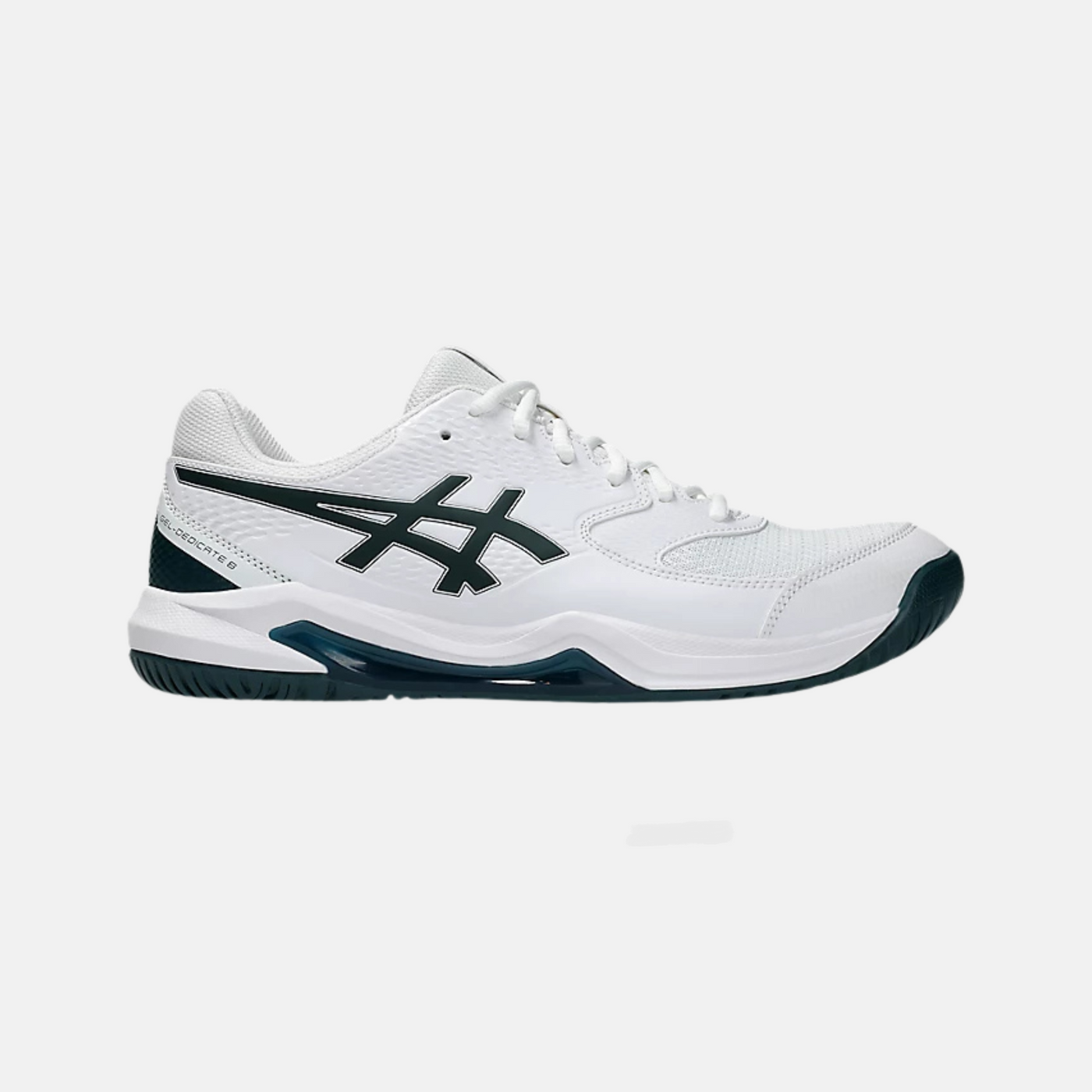 ASICS Men's GEL-DEDICATE 8 Tennis Shoes - White/Saxon Green